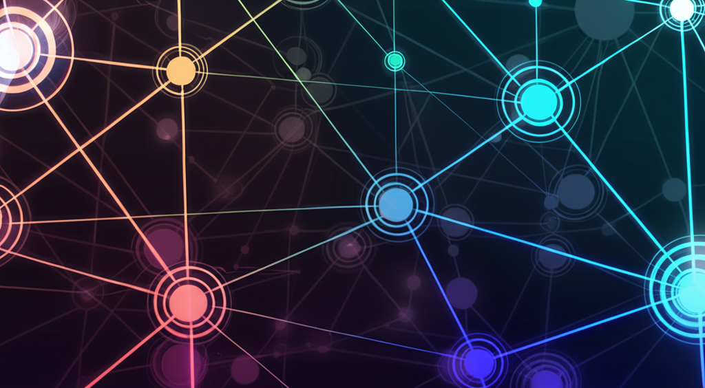 Network of people collaborating with avatars
